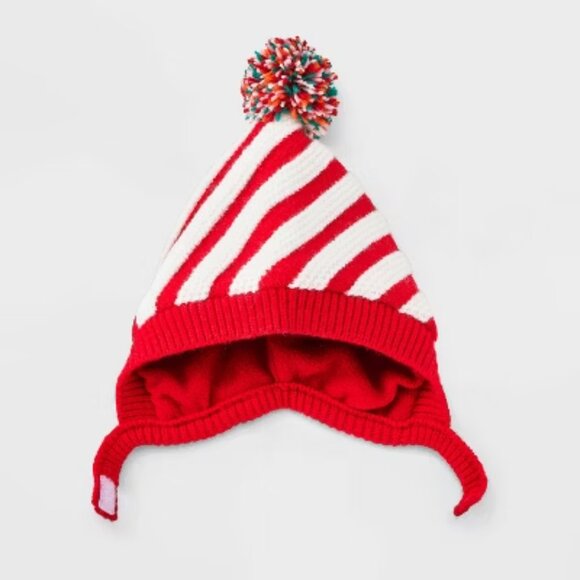 NEW Baby Candy Cane Bonnet - Cat & Jack™ 0-6M - Picture 2 of 7